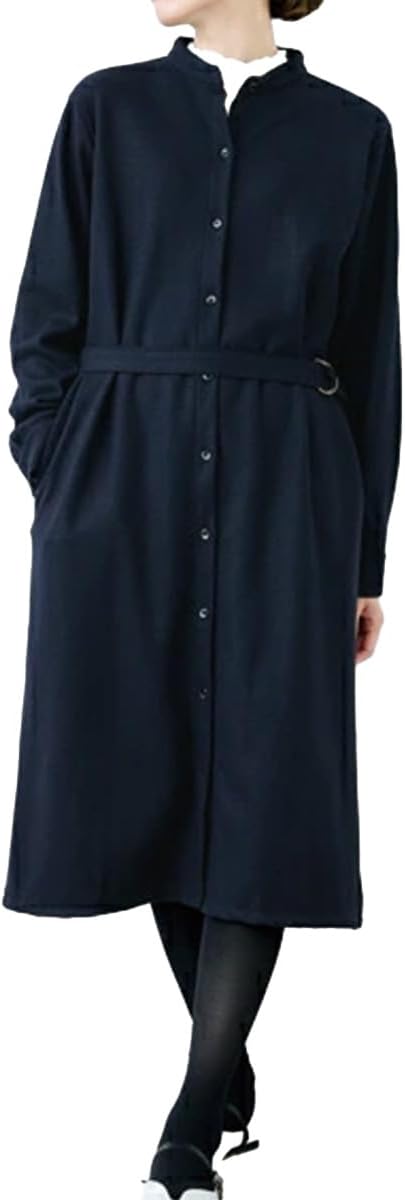 marbleSUD EMB BRANCH バンドカラーワンピース 刺繍 りす marbleSUD EMB BRANCH バンドカラーワンピース 刺繍 りす